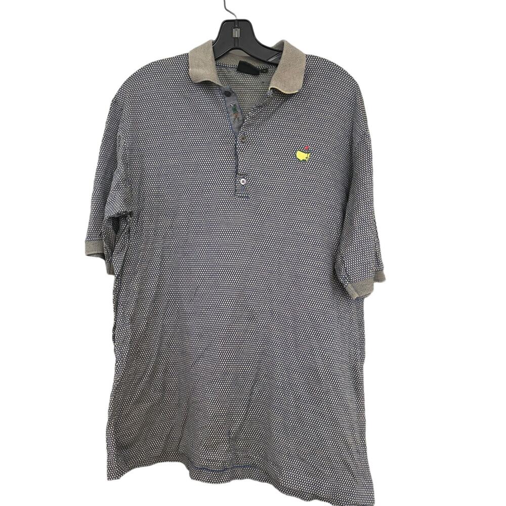 Masters Golf Mens Polo Shirt by Bobby Jones Green Size L FLAWED
